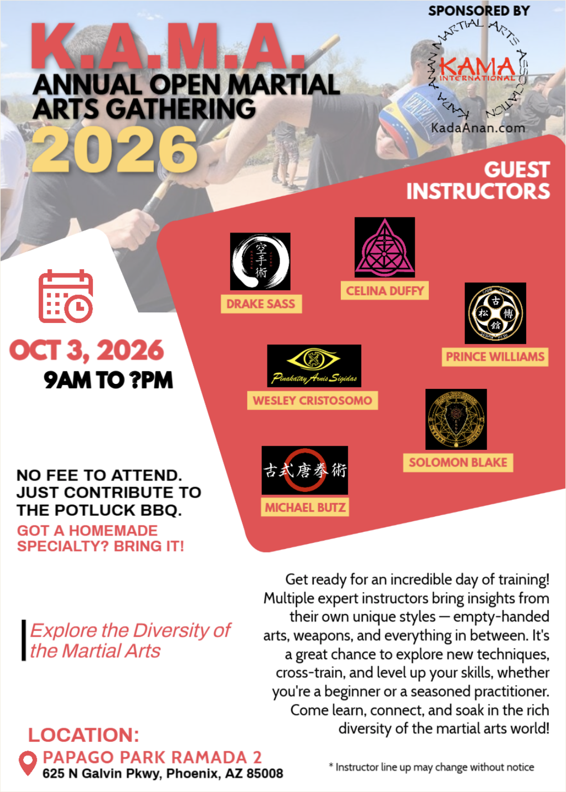 KAMA Open Gathering Flyer