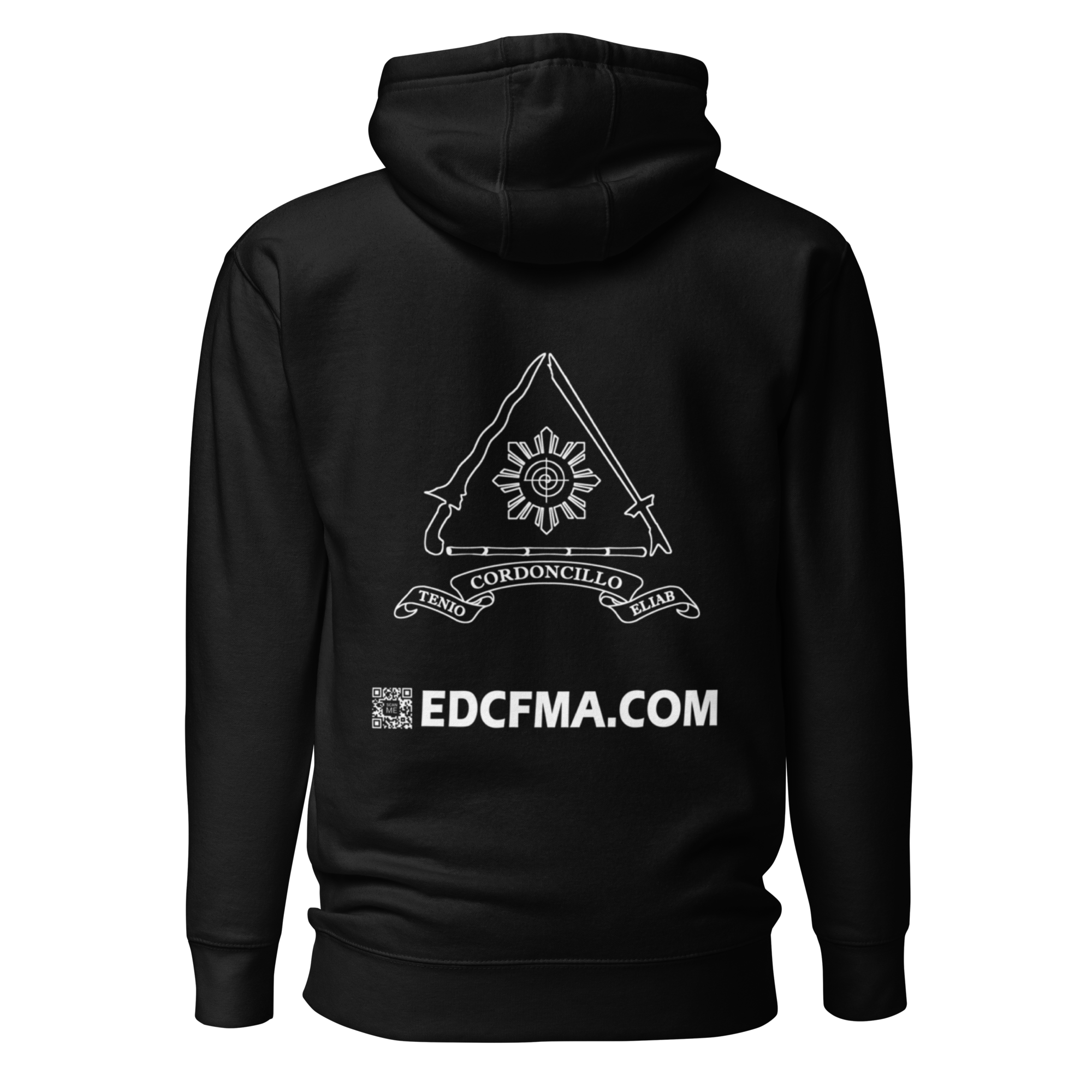 EDC-FMA Old English Hoodie Back